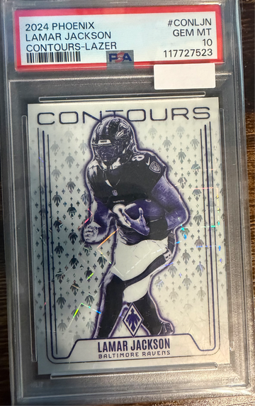 2024 Phoenix Lamar Jackson Contours Lazer PSA 10