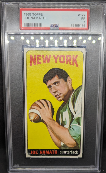 1965 Topps Joe Namath Rookie RC PSA 1