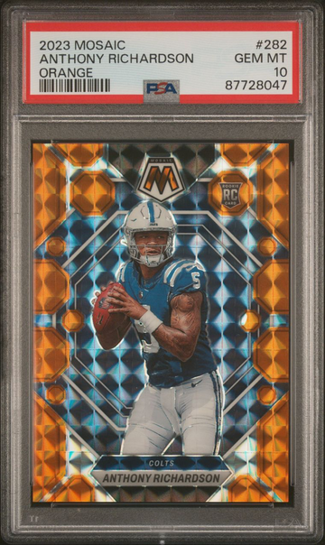 Anthony Richardson Orange Mosaic PSA 10 Rookie /199