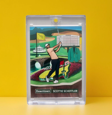 Scottie Scheffler Downtown Custom Art Masters Card
