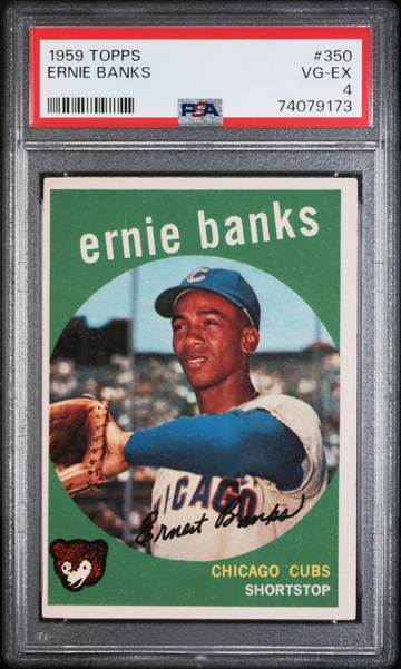 1959 Topps Ernie Banks PSA 4