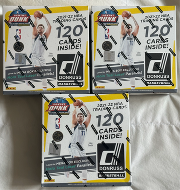 2021 Panini Donruss Basketball x3 Mega Box Lot Sealed Cade Mobley Jalen Green