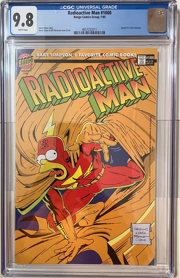 RADIOACTIVE MAN # 1000  BONGO COMICS GROUP 1995  CGC 9.8 WHITE PAGES