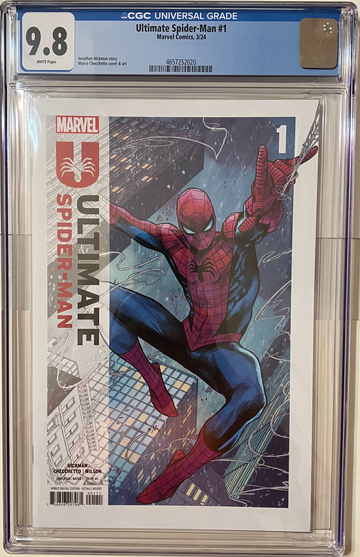 ULTIMATE SPIDER - MAN # 1 MARVEL COMICS 2024  CGC 9.8 WHITE PAGES