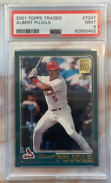 2001 Topps Traded Albert Pujols PSA 9