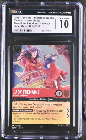 Disney Lorcana Lady Tremaine - Imperious Queen Super Rare CGC 10 Gem MINT
