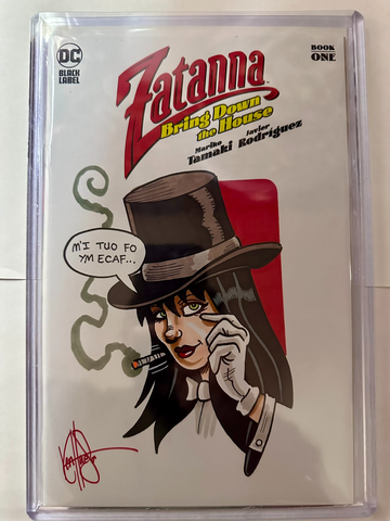 Zatanna: Bring Down the House #1 (DC Comics 2024) Sketched Signed by Ken Haeser
