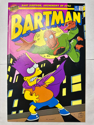 BARTMAN Issue #2 - 1994 - Bongo Comics - NM The Simpsons TV Series Comic Book