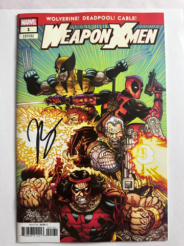 WEAPON X-MEN #1 - STEVE SKROCE CVR- MARVEL COMICS 2025 Signed by Joe Casey w/CoA