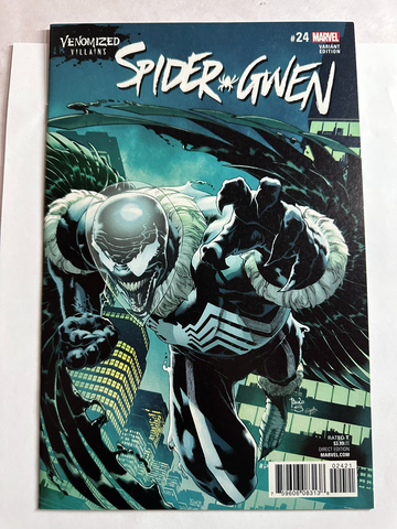 Spider-Gwen #24 - Marvel 2017 Siqueira Venomized Vulture Variant 1st Gwenom App