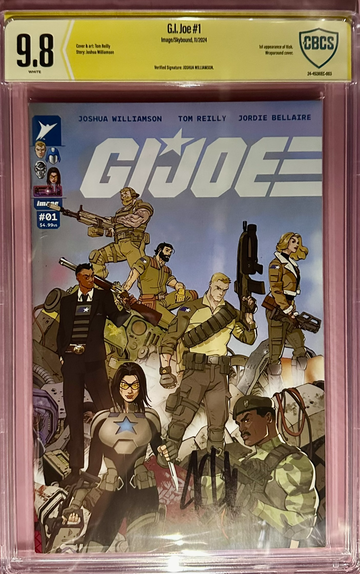 GI JOE  #1  2024 IMAGE SKYBOUND CBCS SS 9.8 Signed by Williamson Cvr A Reilly