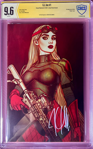 GI JOE #1 2024 IMAGE SKYBOUND CBCS SS 9.6 Signed by Williamson Cvr G Frison