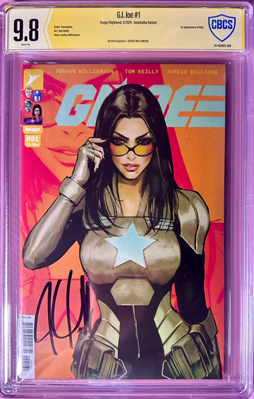 GI JOE #1 2024 IMAGE SKYBOUND CBCS SS 9.8 Signed by Williamson Cvr F Sozomakia