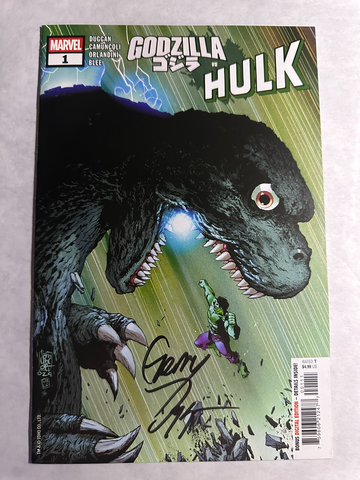 Godzilla vs. Hulk #1 Marvel 2025 Signed by Gerry Duggan w/ COA Kaiju vs Avenger