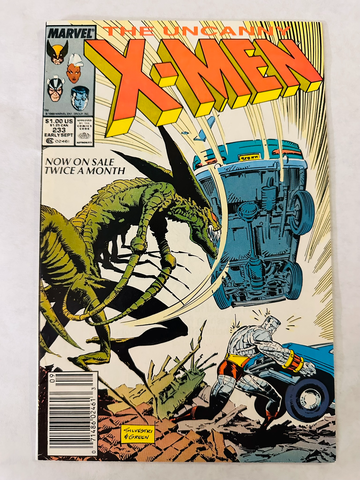 Uncanny X-Men #233 (1988) Marvel Rare Mark Jewelers Insert Variant VF/NM