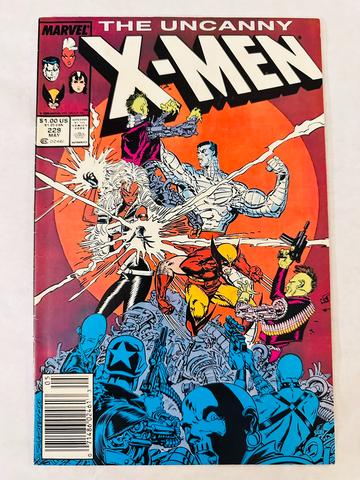 Uncanny X-Men #229 (1988) Marvel Mark Jewelers 1st Reavers Silvestri VF
