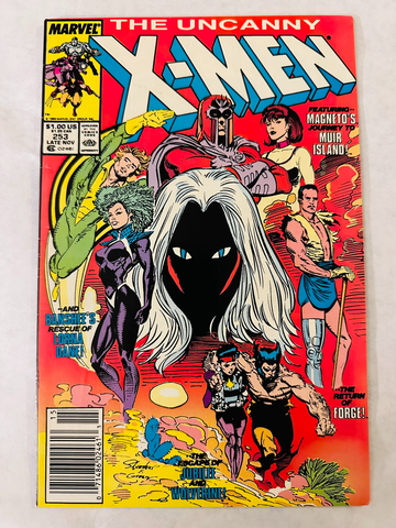 Uncanny X-Men #253 (1989) Marvel Mark Jewelers Newsstand 1st Lian Shen VF-