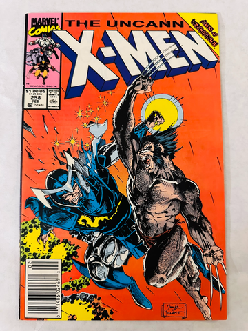 Uncanny X-Men #258 (1990) Marvel Super Rare Mark Jewelers Newsstand VF