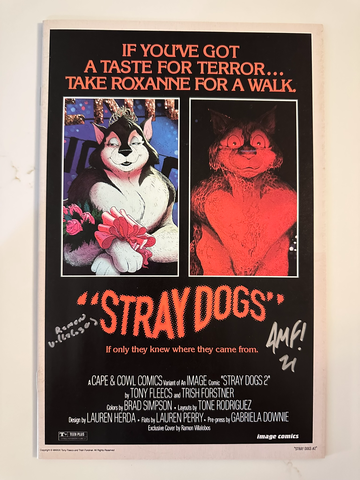 Stray Dogs #2 Carrie Homage Variant Signed Villalobos & Fleecs 2021 NM