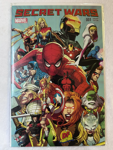 Secret Wars #1 (2015) NM Greg Land Dynamic Forces Variant w/ COA