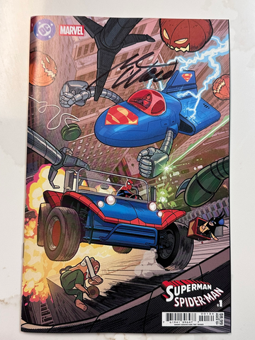 Superman Spider-Man #1 Doc Shaner Variant DC Marvel 2026 50th Anniv Signed Waid