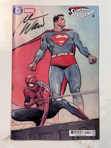 Superman Spider-Man #1 Olivier Coipel Variant DC Marvel 2026 50th Anniv Signed Waid