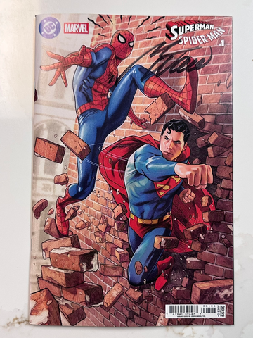 Superman Spider-Man #1 Middleton Variant DC Marvel 2026 50th Anniv Signed Waid