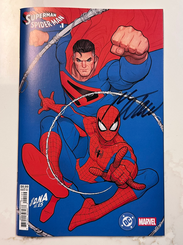 Superman Spider-Man #1 Nakayama Variant DC Marvel 2026 50th Anniv Signed Waid