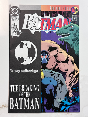 Batman #497 NM 1993 DC Key Bane Breaks Batman's Back Knightfall Pt 11 Kelley Jones