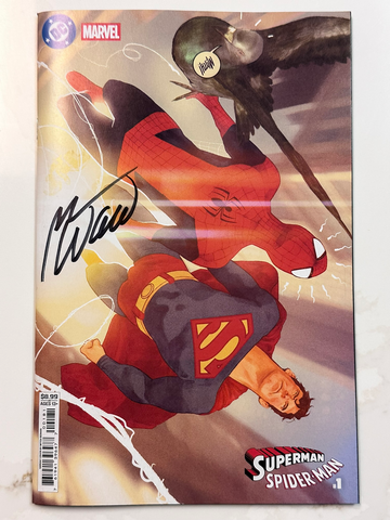 Superman Spider-Man #1 Mitch Gerads Variant DC Marvel 2026 50th Anniv Signed Waid