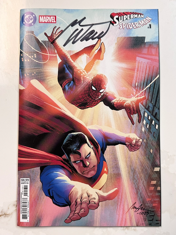 Superman Spider-Man #1 Albuquerque Variant DC Marvel 2026 50th Anniv Signed Waid