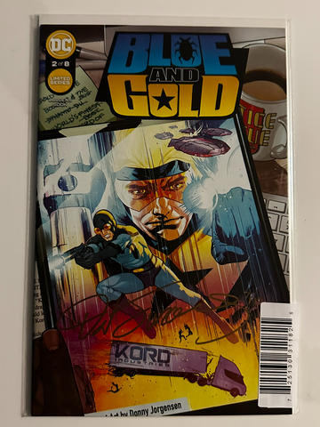 Blue and Gold #2 NM 2021 DC Signed Gold #7/12 Dan Jurgens DF CoA Blue Beetle