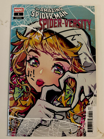 ASM Spider-Versity #1 Rose Besch Variant NM 2026 Signed Jordan Morris CoA Key