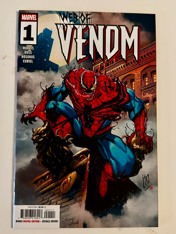 Web of Venom #1 Main Cover NM 2026 Signed Jordan Morris CoA Key 1st Comeback App