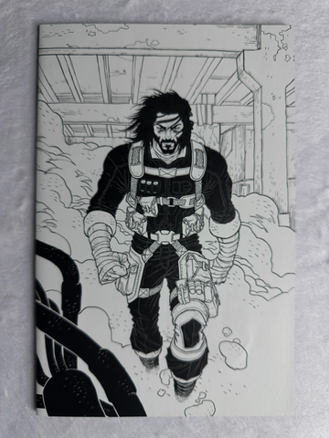BRZRKR #1 Grampa 1:100 B&W Virgin Variant NM 2021 Keanu Reeves Key 1st App BOOM