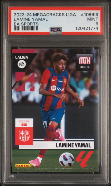 2023-24 PANINI MEGACRACKS LALIGA EA SPORTSLAMINE YAMAL 108BIS