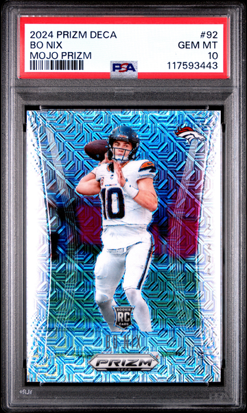 2024 PANINI PRIZM DECA #92 BO NIX MOJO /30- PSA 10