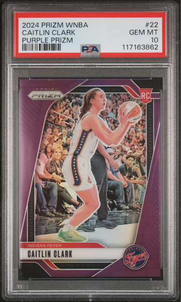 2024 PANINI PRIZM WNBA CAITLIN CLARK #22 PSA 10