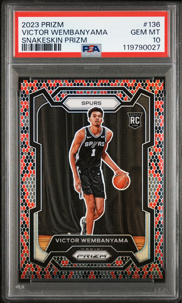 2023 PANINI PRIZM #136 VICTOR WEMBANYAMA SNAKESKIN PRIZM