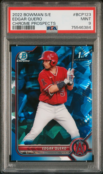 2022 bowman sapphire Edgar Quero PSA 9