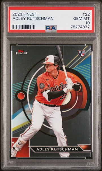 2023 topps finest Adley Rutschman psa 10