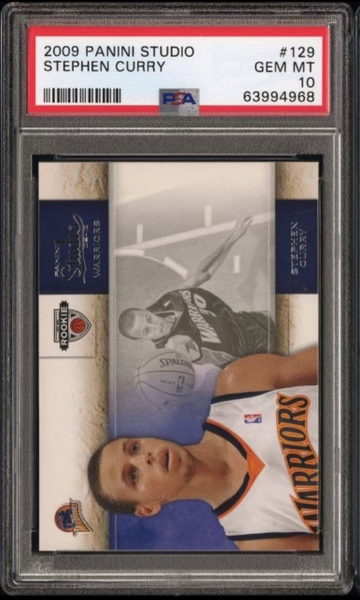 2009 Panini Studio Stephen Curry Psa 10 ROOKIE