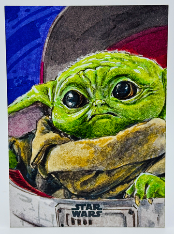 TOPPS STAR WARS THE MANDALORIAN GROGU BABY YODA ARTIST SIGNATURE SKETCH CARD