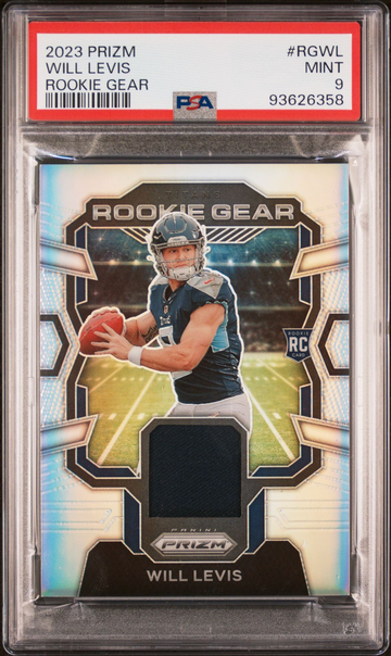 2023 PRIZM WILL LEVIS ROOKIE GEAR #RGWL PSA 9 MINT