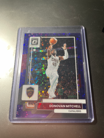 2022 Panini Optic Fastbreak DONOVAN MITCHELL Purple Disco Prizm #/99