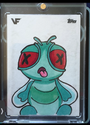 2026 Topps Chrome Veefriends 1/1 Your Gonna Die Fly Auto Sketch One of One 