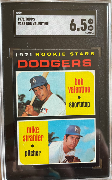 1971 TOPPS BOBBY VALENTINE RC SGC 6.5