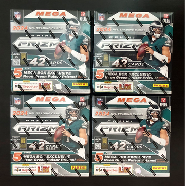 2024 Panini Prizm Football Mega Box LOT OF 4