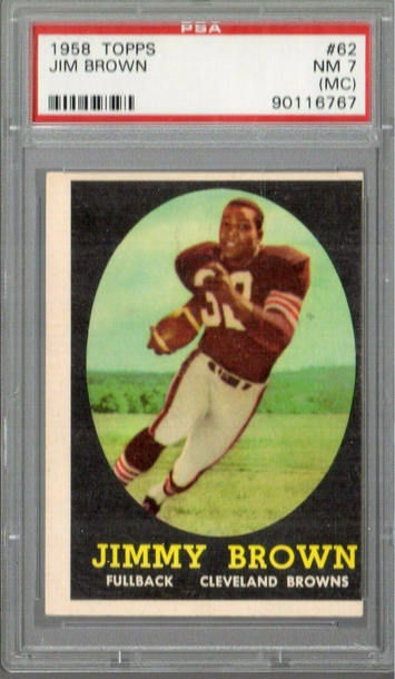 1958 Topps #62 Jim Brown *** 7(MC)