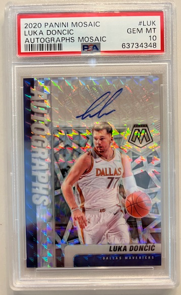 Luka Doncic Mosaic Auto PSA10